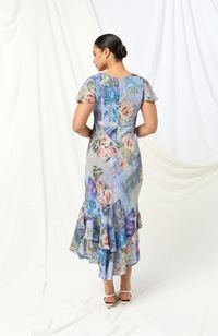 Ashley Maxi Dress - Sky Thistle