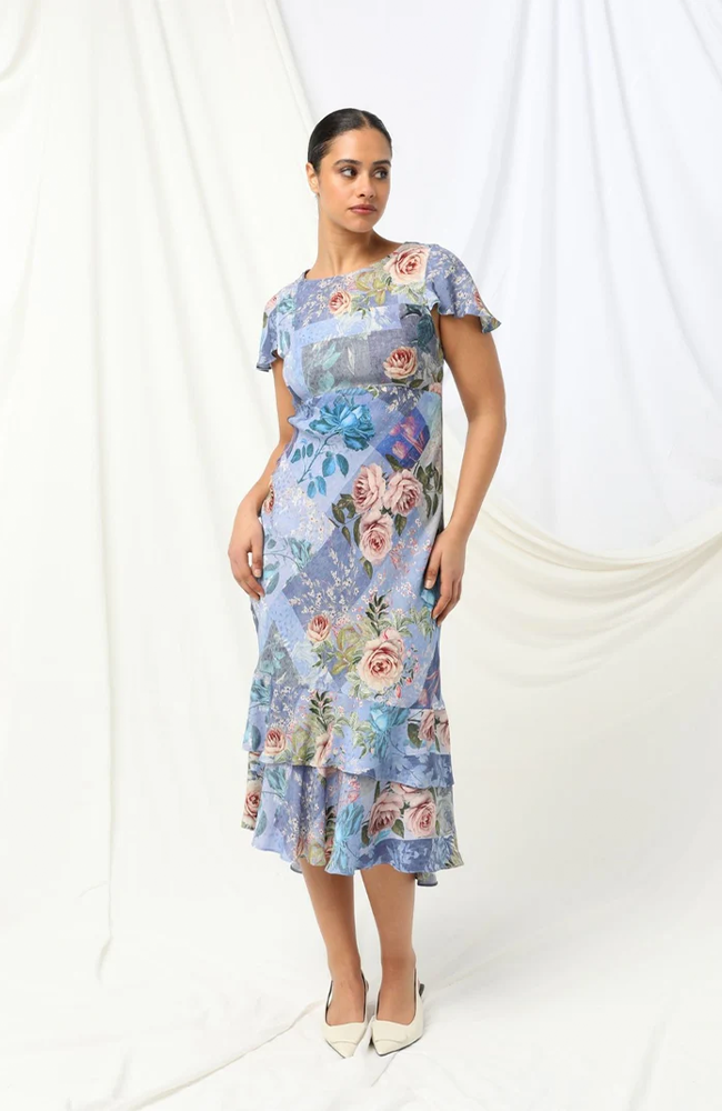 Ashley Maxi Dress - Sky Thistle