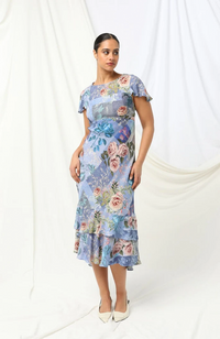 Ashley Maxi Dress - Sky Thistle