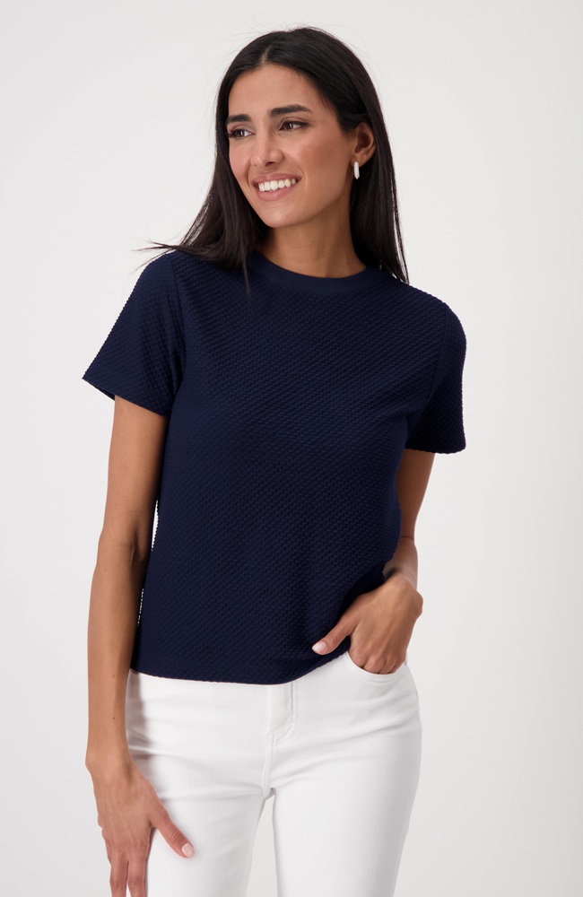 R/N T-Shirt Basic Structure - Navy Blue