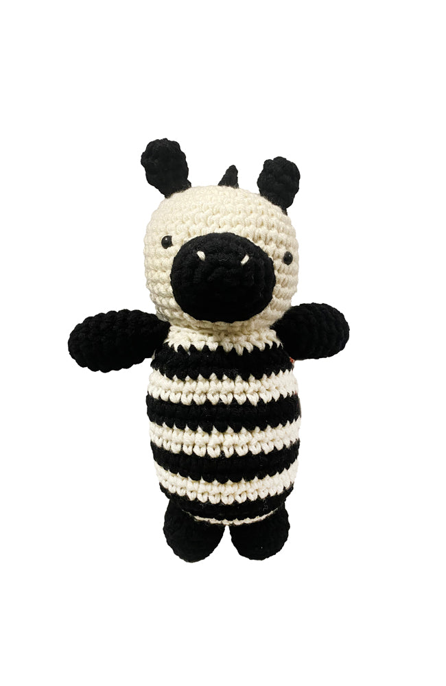 Crochet Zebra Toy - Short Legs