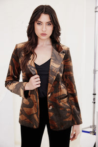 Surry Velvet Jacket - Print