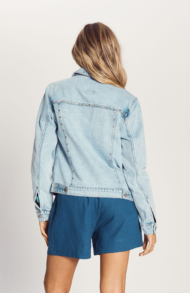 The Stud Denim Jacket - Light Blue Wash