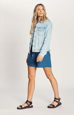 The Stud Denim Jacket - Light Blue Wash