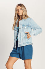 The Stud Denim Jacket - Light Blue Wash