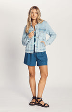 The Stud Denim Jacket - Light Blue Wash