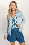 The Stud Denim Jacket - Light Blue Wash