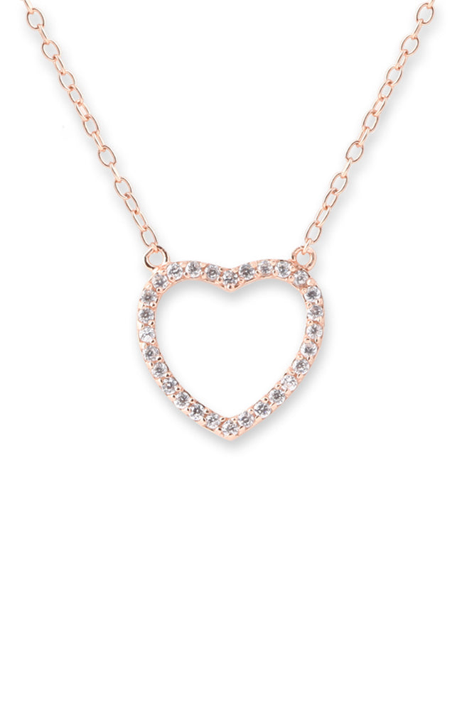 Heart Necklace - Rose Gold