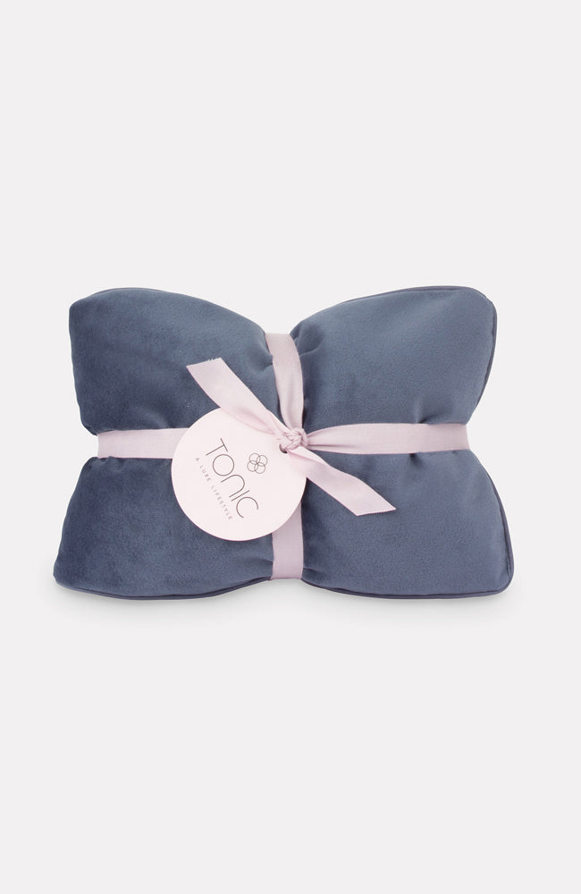 Luxe Velvet Heat Pillow - Storm