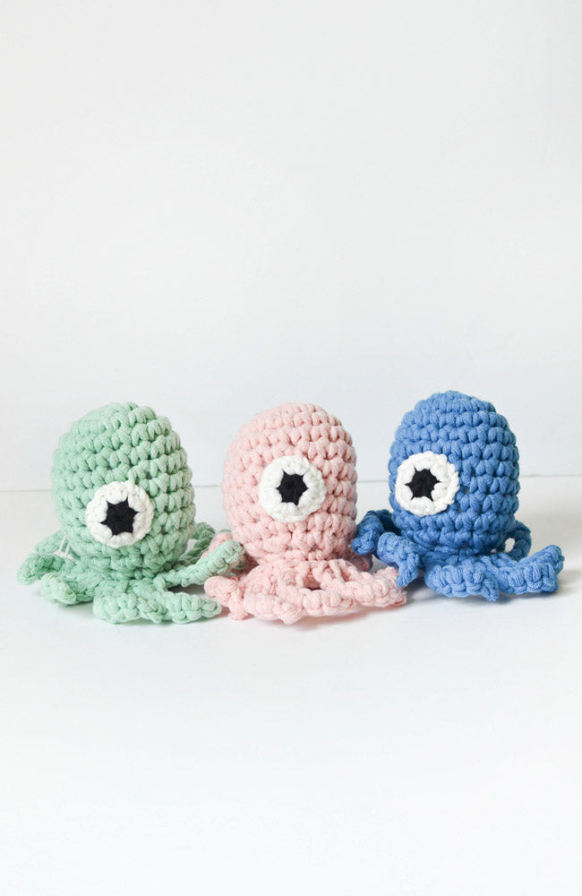 Crochet Octopus Toy - Mint