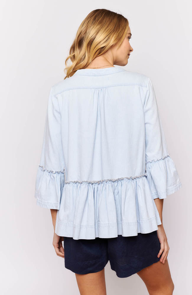 Temptress Top - Pale Blue
