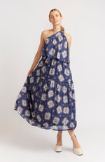 Olympia Dress - Mosaic Navy