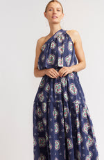 Olympia Dress - Mosaic Navy