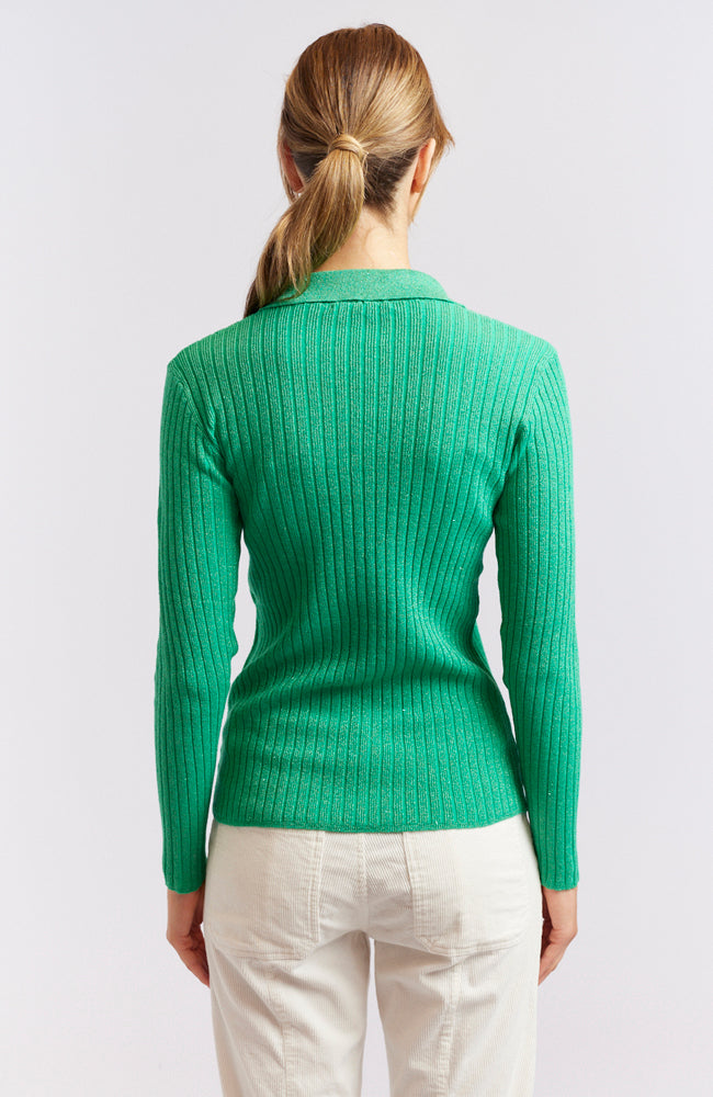 Luna Top - Emerald Lurex