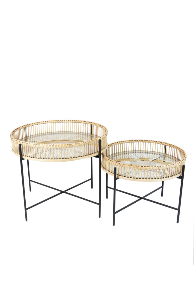 Brant Rattan Table - Natural