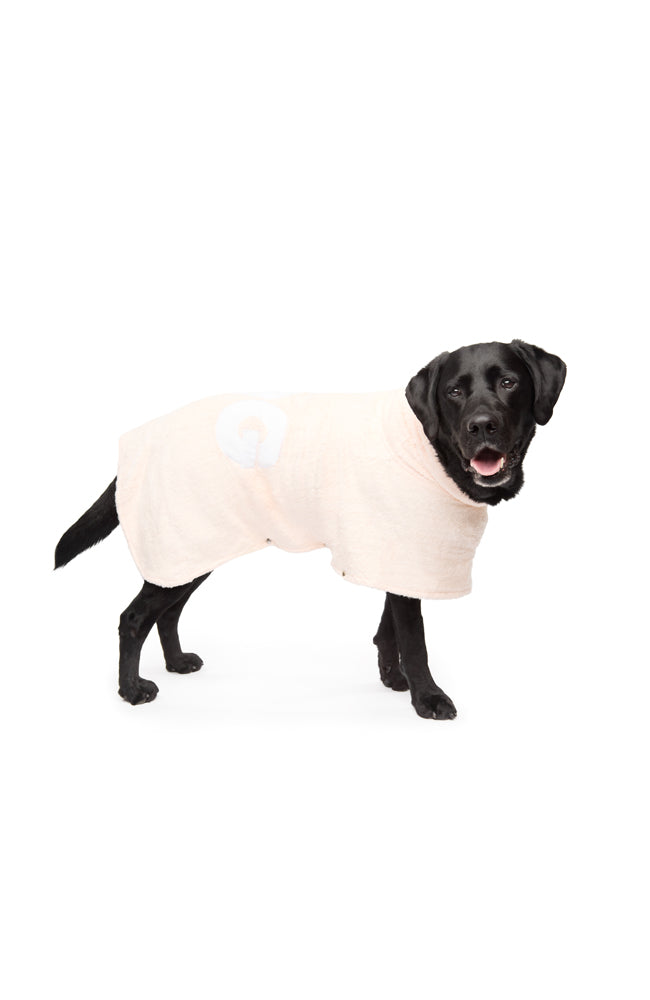 DOG Poncho Towel Small - Blush
