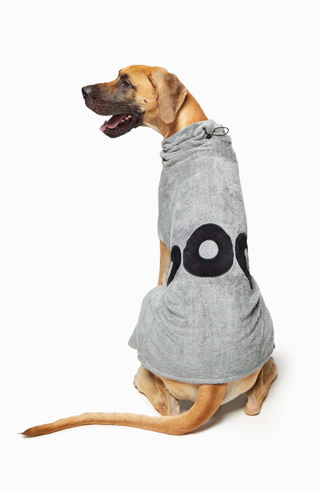 DOG Poncho Towel Large - Grey