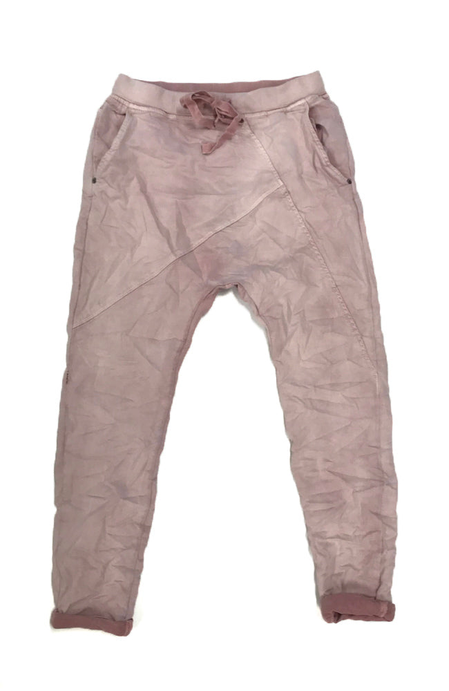 Frankie Denim Jogger - Blush