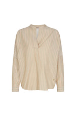 Ginny Stripe Blouse - Olive