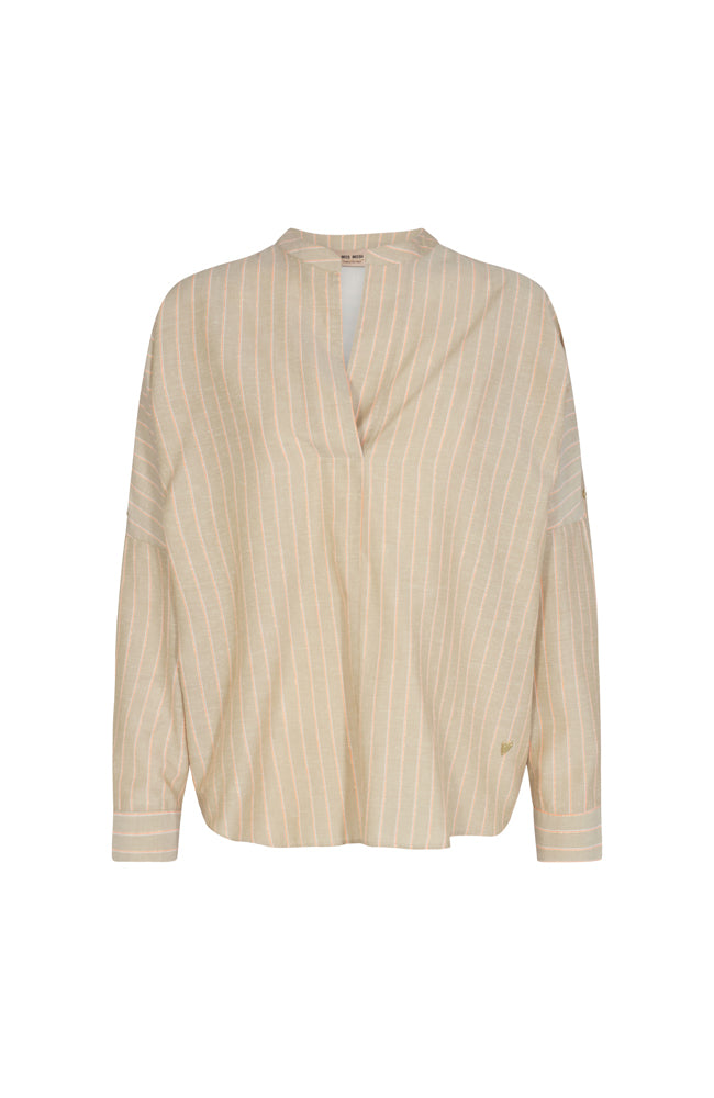 Ginny Stripe Blouse - Olive