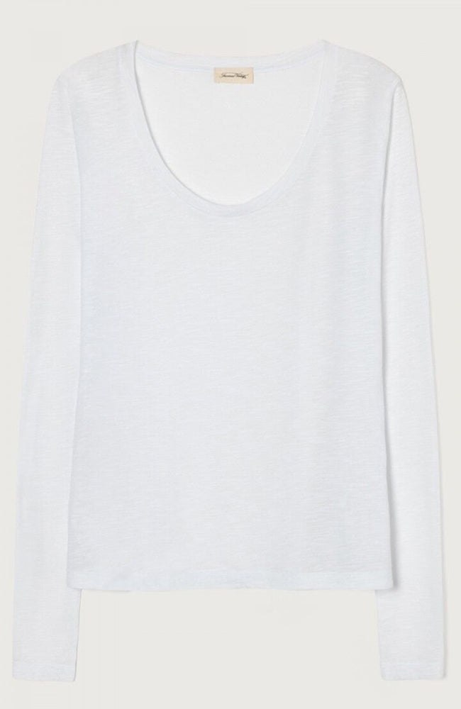 Jacksonville Scoop-Neck L/S Tee - White