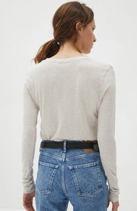 Jacksonville Scoop-Neck L/S Tee - Cream