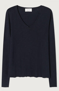 Jacksonville L/S V-Neck Tee - Navy