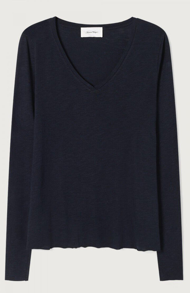 Jacksonville L/S V-Neck Tee - Navy