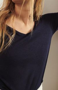 Jacksonville L/S V-Neck Tee - Navy