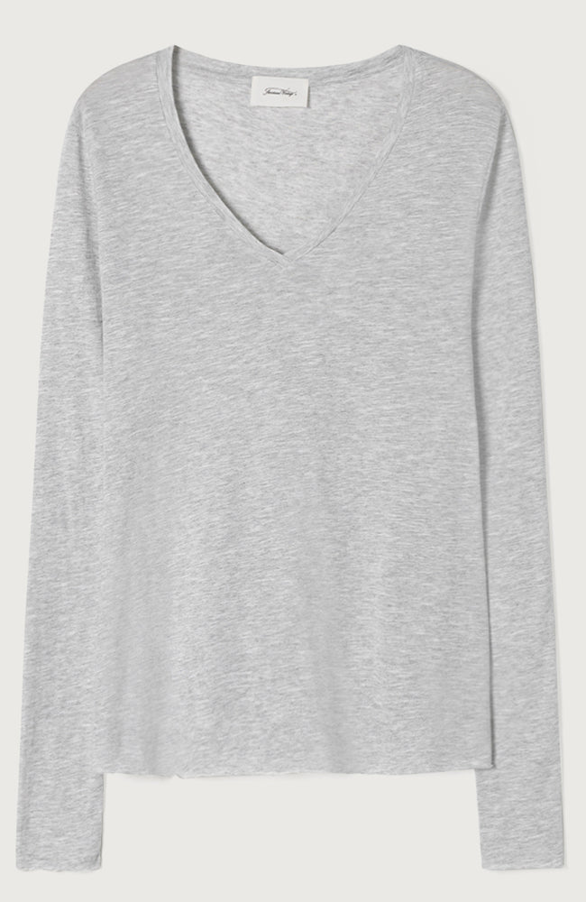Jacksonville L/S V-Neck Tee - Polar Melange