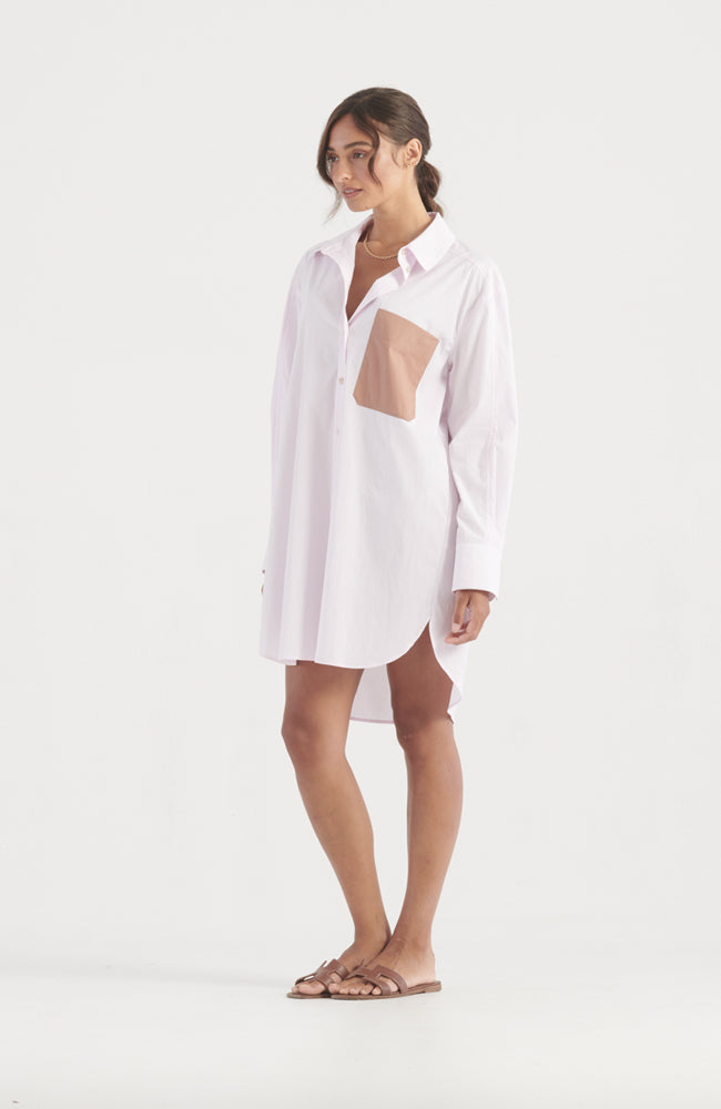 Riley Shirt Dress - Lilac