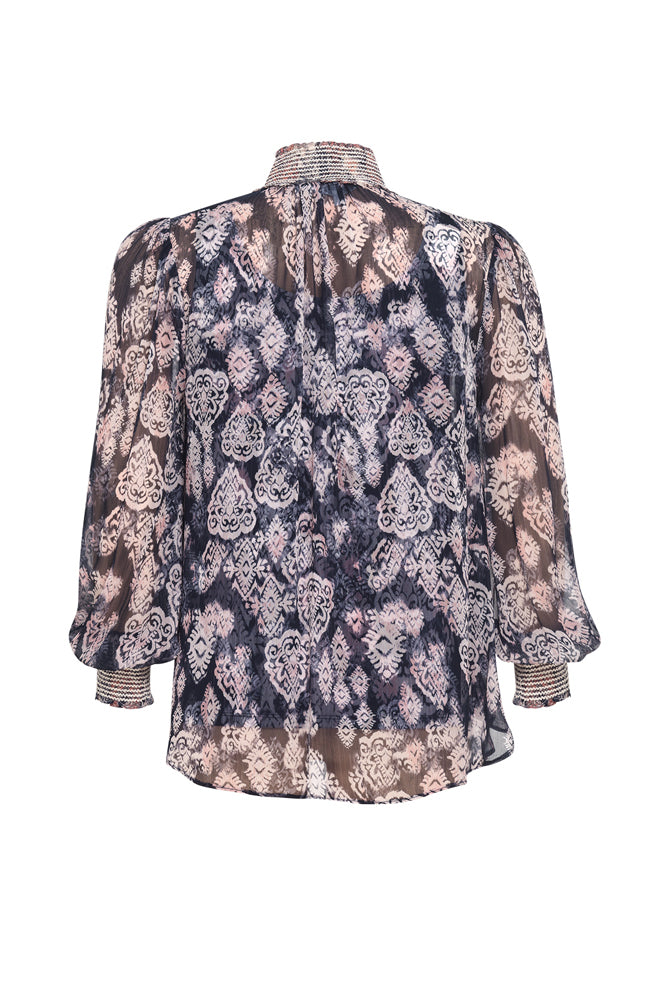 Devotion Blouse - Indigo Multi