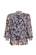 Devotion Blouse - Indigo Multi