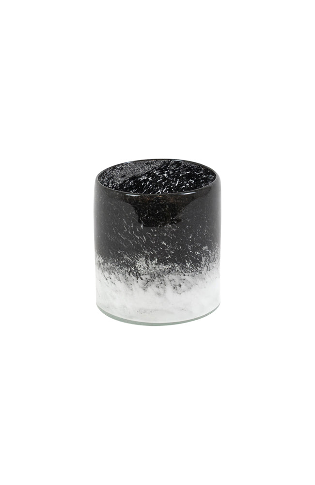 Bloomingdale Gould Cylinder Vase - Black/White - Small