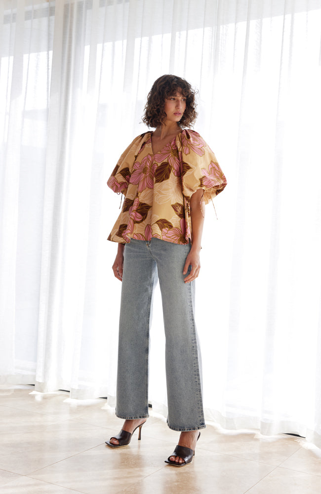 Miya Blouse - Rosa Floral