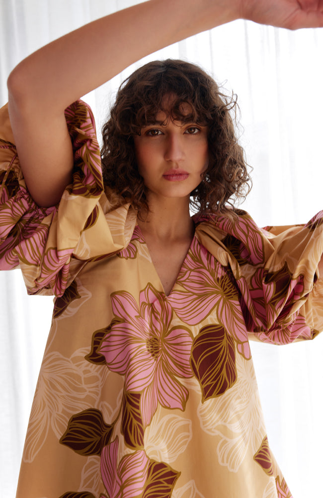 Miya Blouse - Rosa Floral