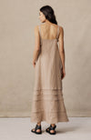 Angela Dress - Tan Stripe