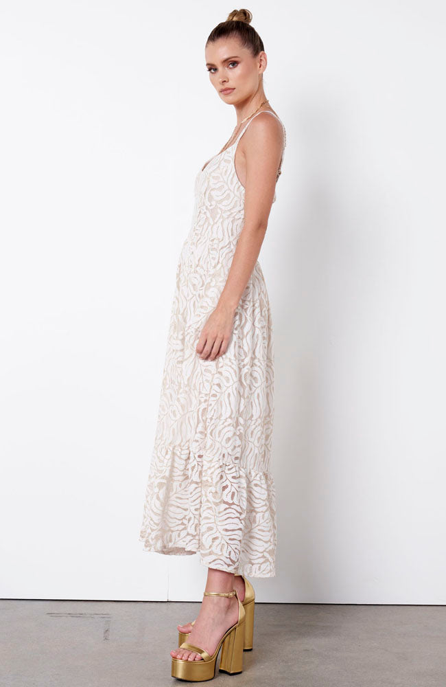 Stay Pretty Dress - Nude