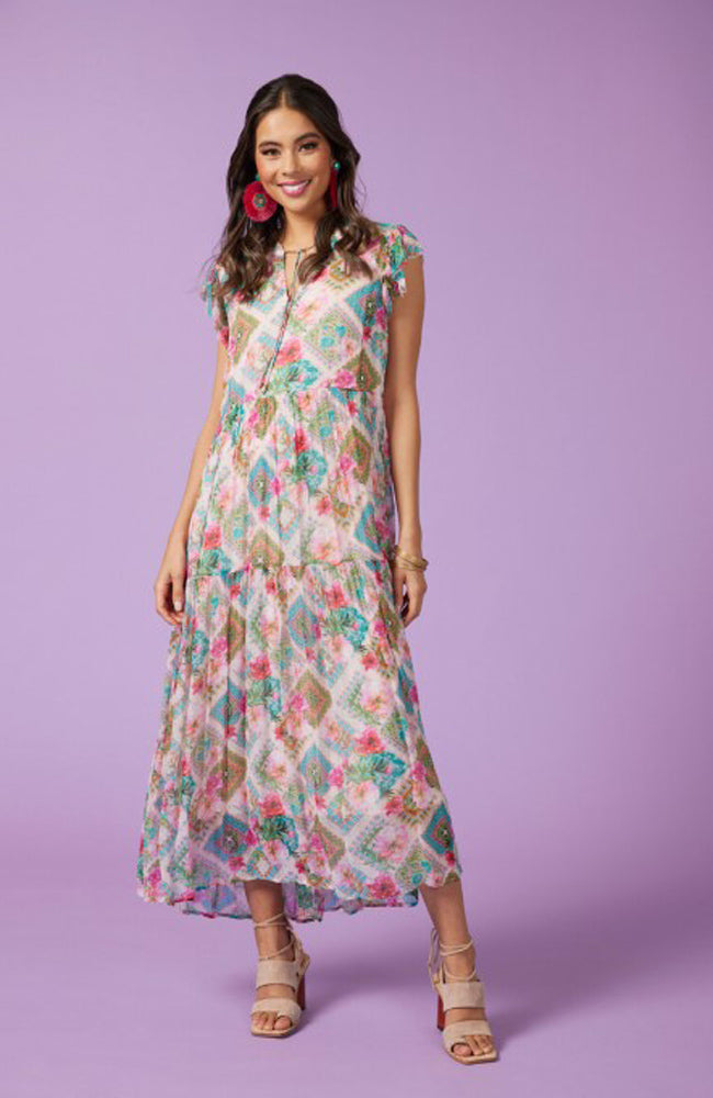 Palm Springs Midi Dress - Multi