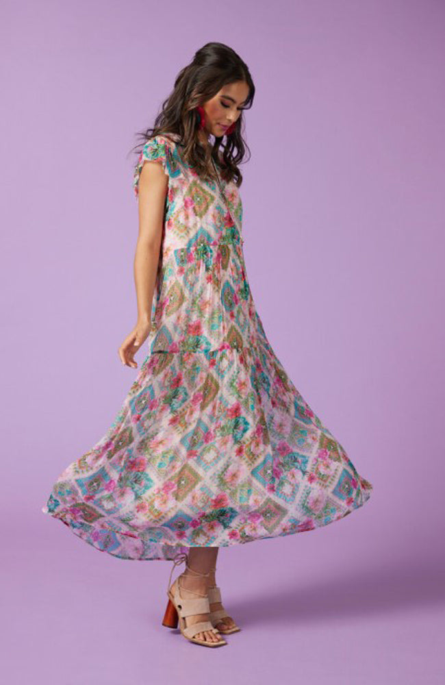 Palm Springs Midi Dress - Multi