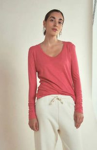 Jacksonville Scoop-Neck L/S Tee - Vintage Desire