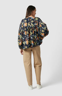 Vail Top - Navy Floral