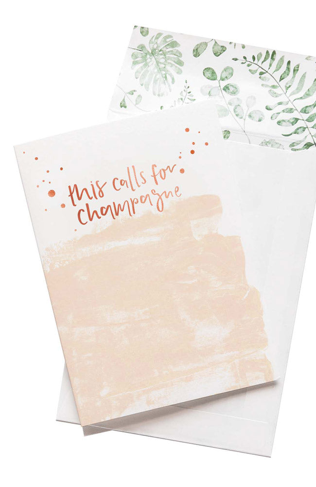 This Calls For Champagne Card