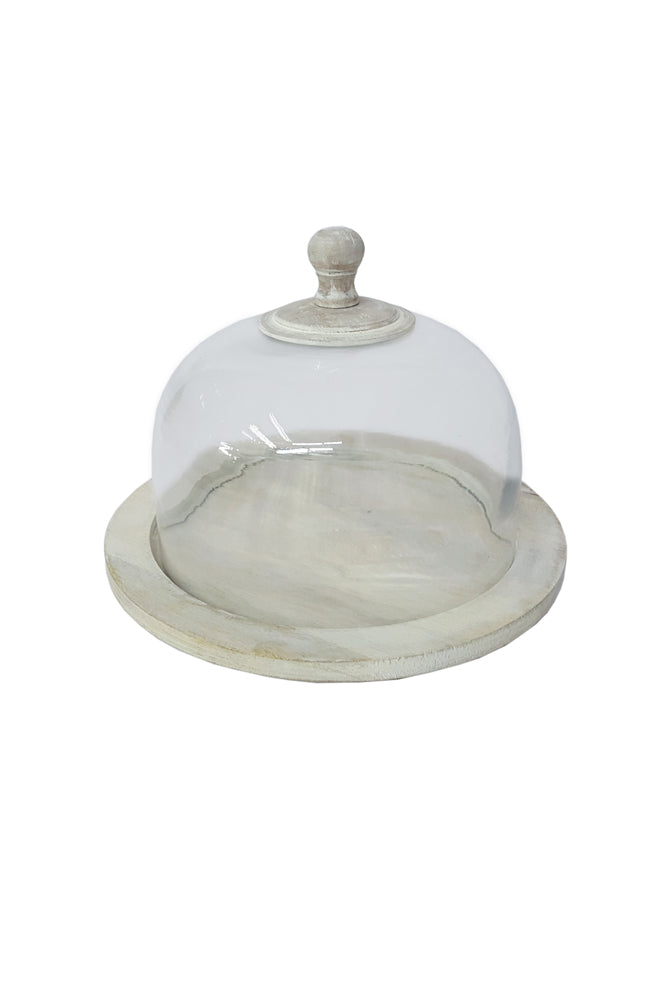 Parkside Timber Whitewash Dome & Board Sml