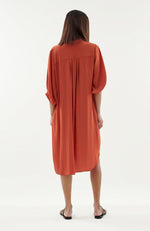 Vise Shirt Dress - Umber