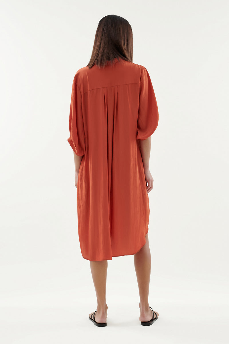 Vise Shirt Dress - Umber