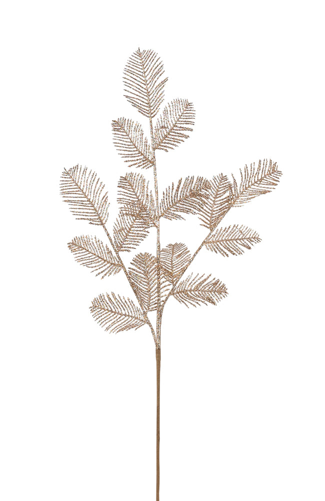 Plastic Champagne Leaf Spray