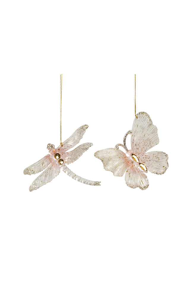 Pink  Butterfly & Dragonfly Decoration