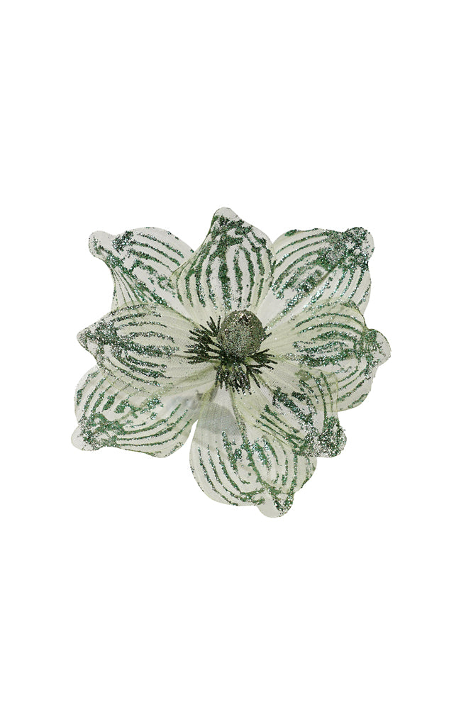 Magnolia Flower Sheer Mint