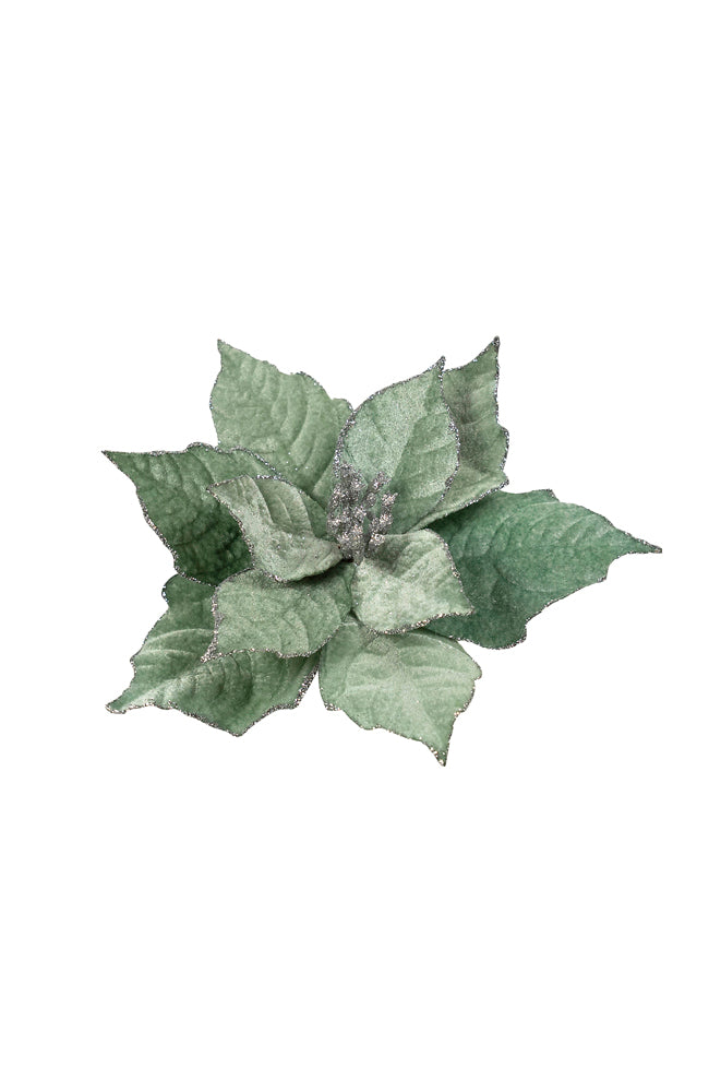 Poinsettia Green Silver